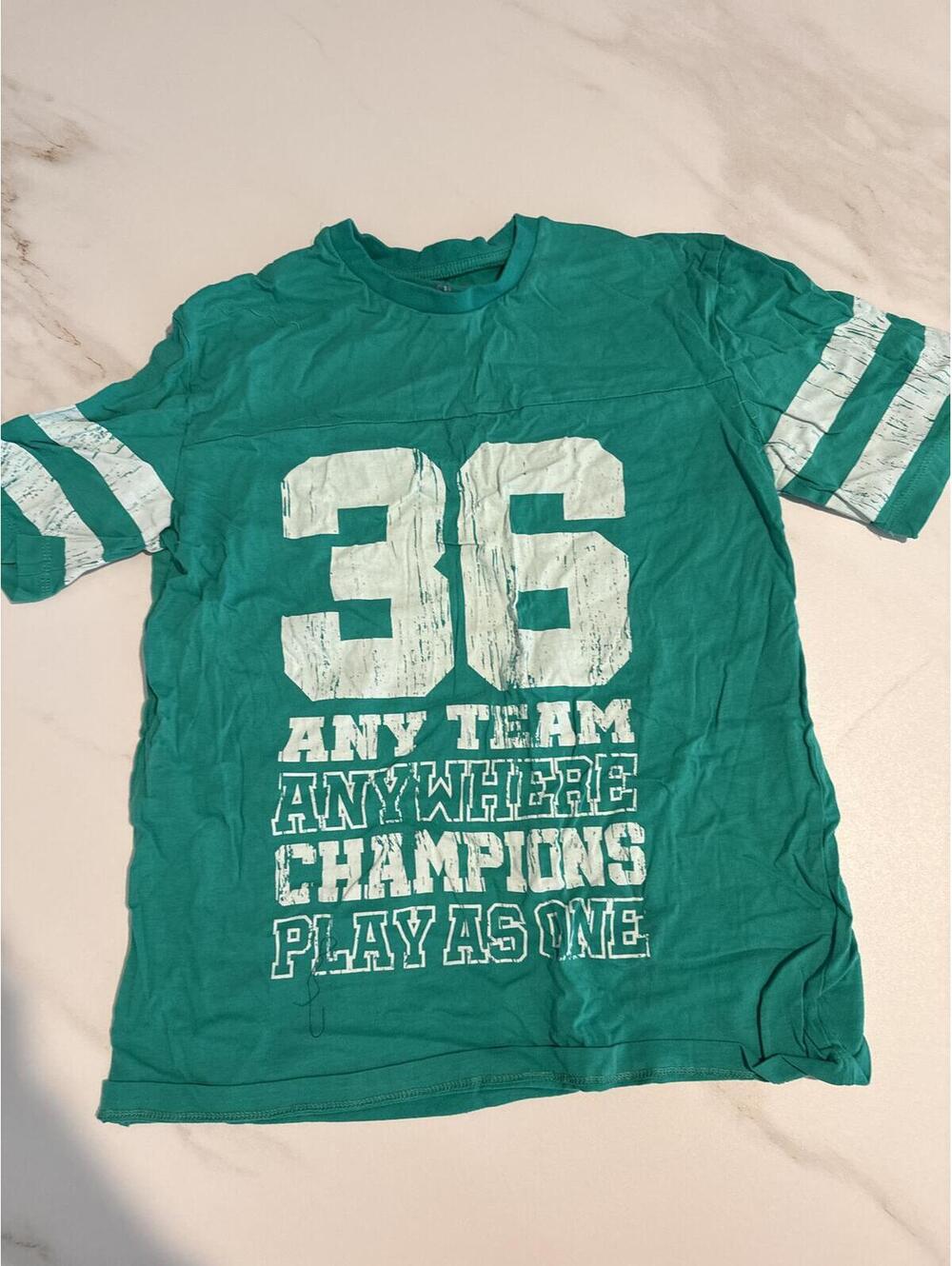 kidpik Boys Green Champions Graphic Tee XL
